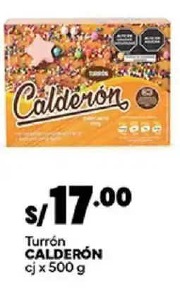 Plaza Vea Calderón Turrón oferta