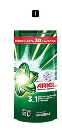 Plaza Vea Ariel detergente líquido con downy/revitacolor/ doble poder oferta
