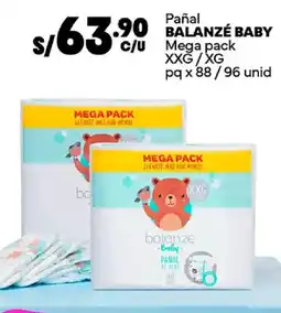 Plaza Vea Balanzé baby pañal mega pack oferta