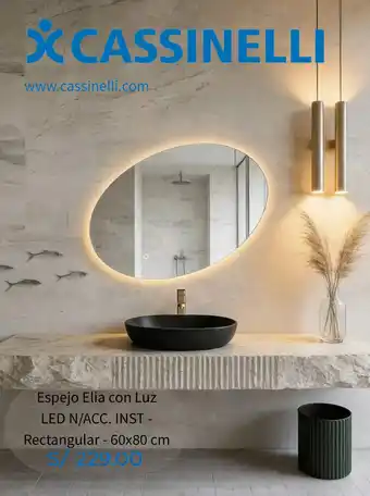 Cassinelli Espejo Elia con Luz