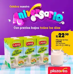 Plaza Vea Laive mezcla láctea sin lactosa oferta