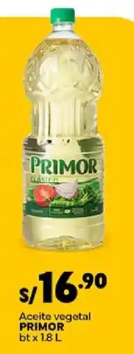 Plaza Vea Primor aceite vegetal oferta