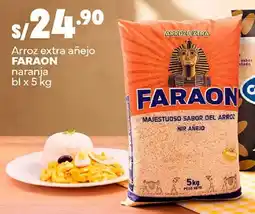 Plaza Vea Faraon arroz extra añejo naranja oferta