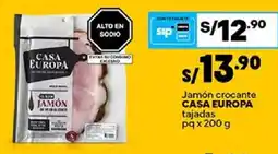 Plaza Vea Casa Europa jamón crocante tajadas oferta