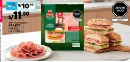 Plaza Vea Braedt jamón pizzero oferta