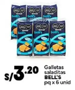 Plaza Vea Bell's galletas saladitas oferta