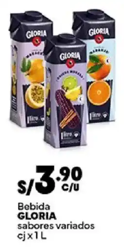Plaza Vea Bebida Gloria sabores variados oferta