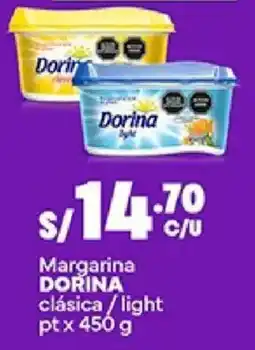 Plaza Vea Dorina margarina clasica / light oferta