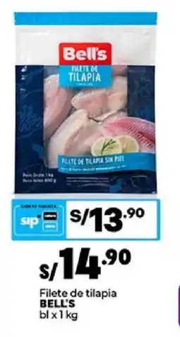 Plaza Vea Bell's filete de tilapia sin piel oferta