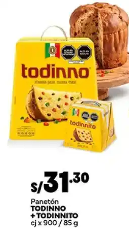 Plaza Vea Todinno panetón + todinnito oferta