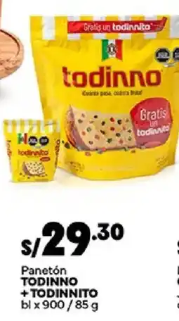 Plaza Vea Todinno panetón + todinnito oferta