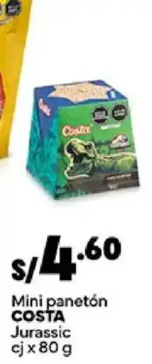 Plaza Vea Costa mini panetón jurassic oferta