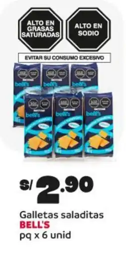 Plaza Vea Bell's galletas saladitas oferta