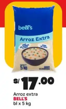 Plaza Vea Bell's arroz extra oferta
