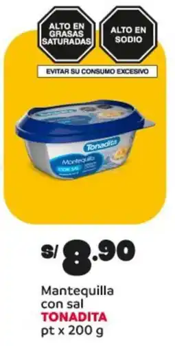 Plaza Vea Tonadita mantequilla con sal oferta
