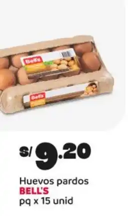 Plaza Vea Bell's huevos pardos oferta