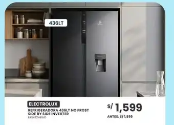 Electrolux refrigeradora 436lt no frost side by side inverter