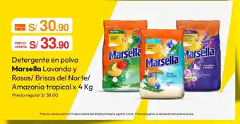Marsella detergente en polvo lavanda y rosas/brisas del norte/amazonia tropical