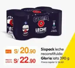 Metro Gloria leche reconstituida oferta