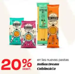Wong Italian dream cuisine&co pastas oferta