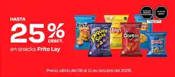 Wong Frito Lay snacks oferta