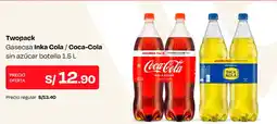 Wong Coca-Cola Inka Cola sin azúcar oferta
