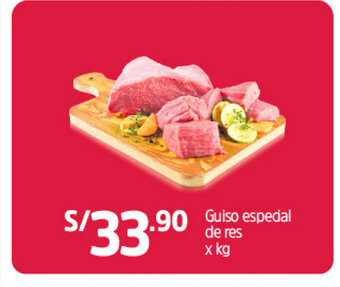 Plaza Vea Guiso especial de res x kg oferta