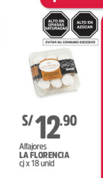 Plaza Vea Alfajores La FLORENCIA cj x 18 unid oferta