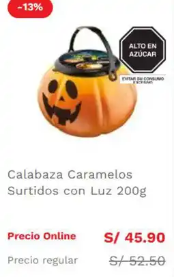 Wong Calabaza Caramelos Surtidos con Luz oferta