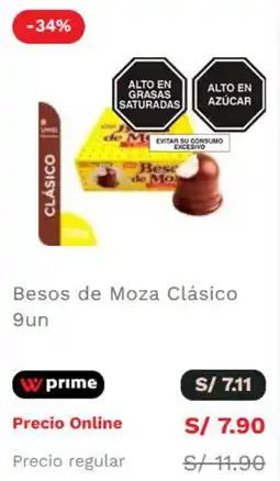Wong Besos de Moza Clásico oferta