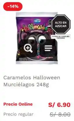 Wong Acerola Caramelos Halloween Murciélagos oferta