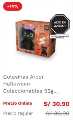 Wong Golosinas Arcor Halloween Coleccionables oferta