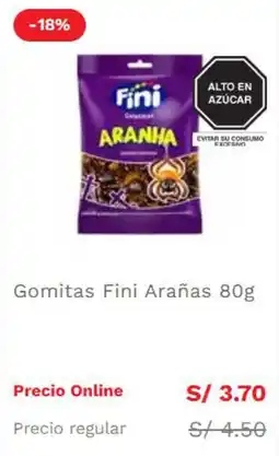 Wong Fini gomitas arañas oferta