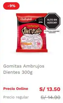 Wong Ambrofoli gomitas dientes oferta