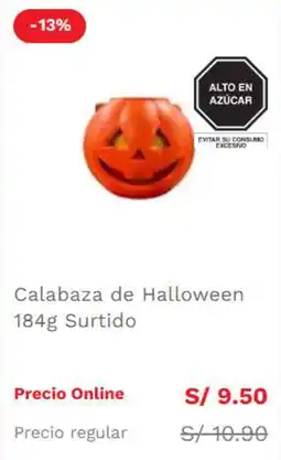 Wong Calabaza de Halloween Surtido oferta