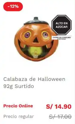 Wong Calabaza de Halloween Surtido oferta