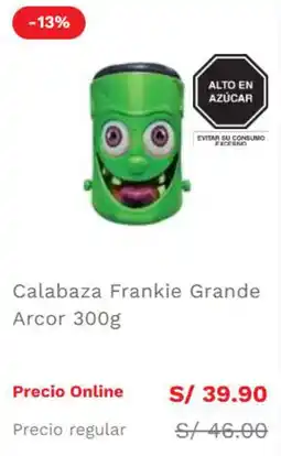 Wong Arcor Calabaza Frankie Grande oferta