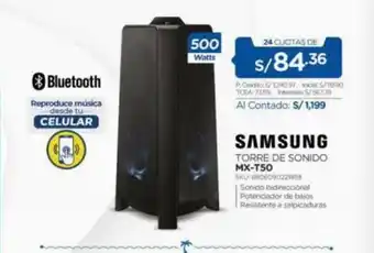 El Gallo Más Gallo Samsung - Torre de sonido MX-T50 oferta