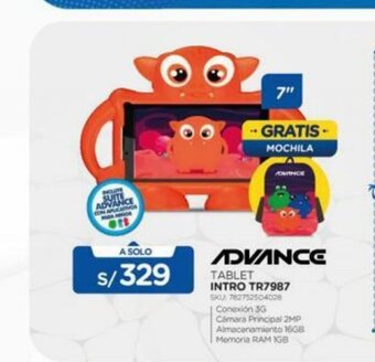 El Gallo Más Gallo Advance Tablet Intro TR7987 oferta
