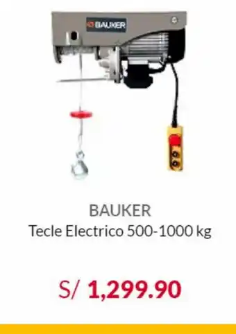 Maestro Bauker - Tecle Electrico 500 - 1000 kg oferta
