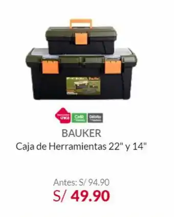 Maestro Bauker - Caja de Herramientas 22" y 14" oferta