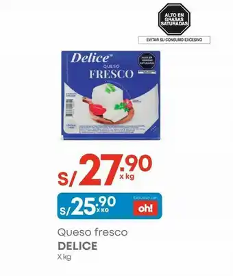 Makro Queso fresco delice x kg oferta