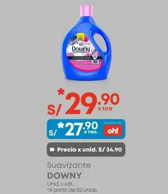 Makro Suavizante downy unid x 4,8l oferta