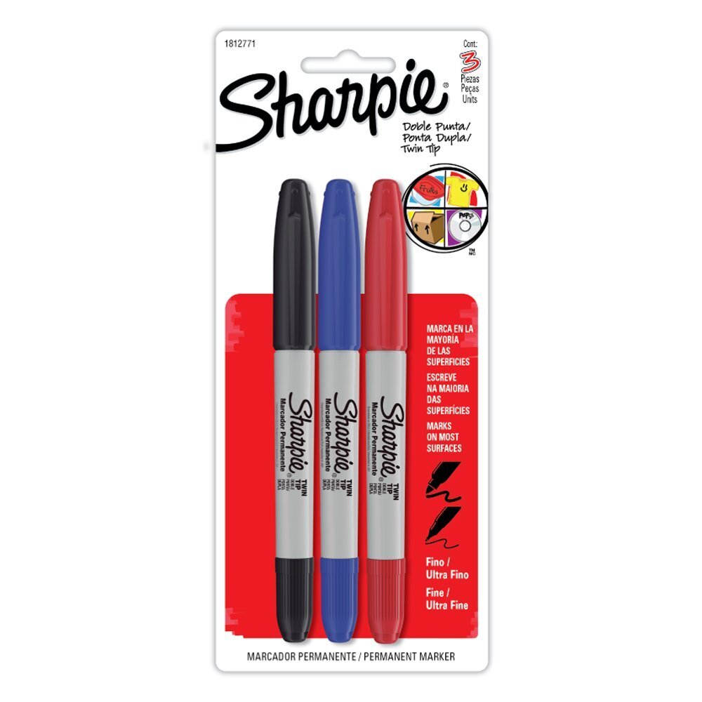 Tottus Sharpie marc perm twin tip clasico x 3un oferta
