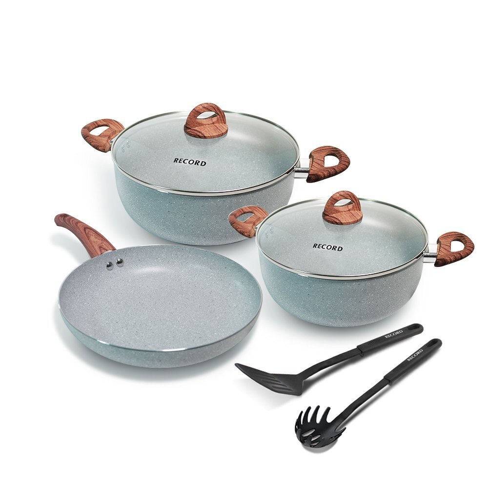 Tottus Juego de ollas fernanda con sartén y utensilios 7 piezas - record oferta