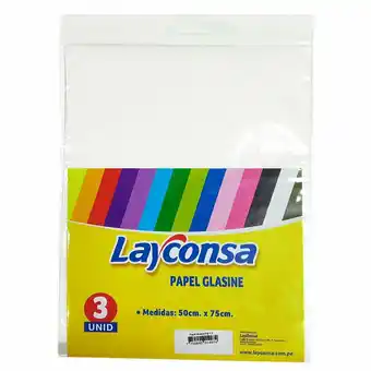 Tottus Papel glasine 50x75 pqtx3 oferta