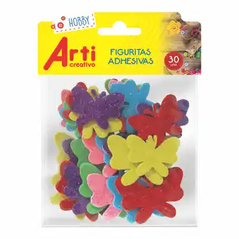 Tottus Ac stickers mariposa glitter x 30 eva oferta