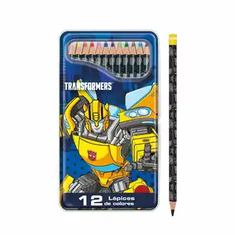 Tottus Color triangulares largos transformers x 12 lata oferta
