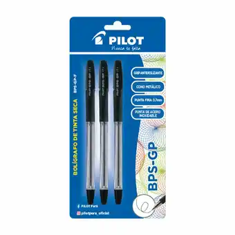 Tottus Boligrafo pilot bpsgp x3 negro oferta