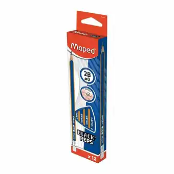 Tottus Lapices de grafito plastico 2b con goma estuche carton oferta